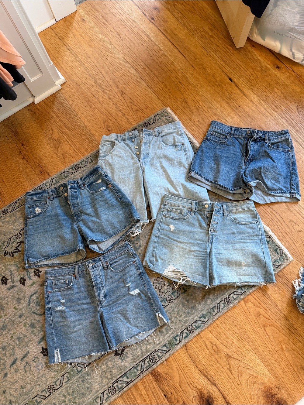 Lot of five pairs shorts Size 8 assorted brands